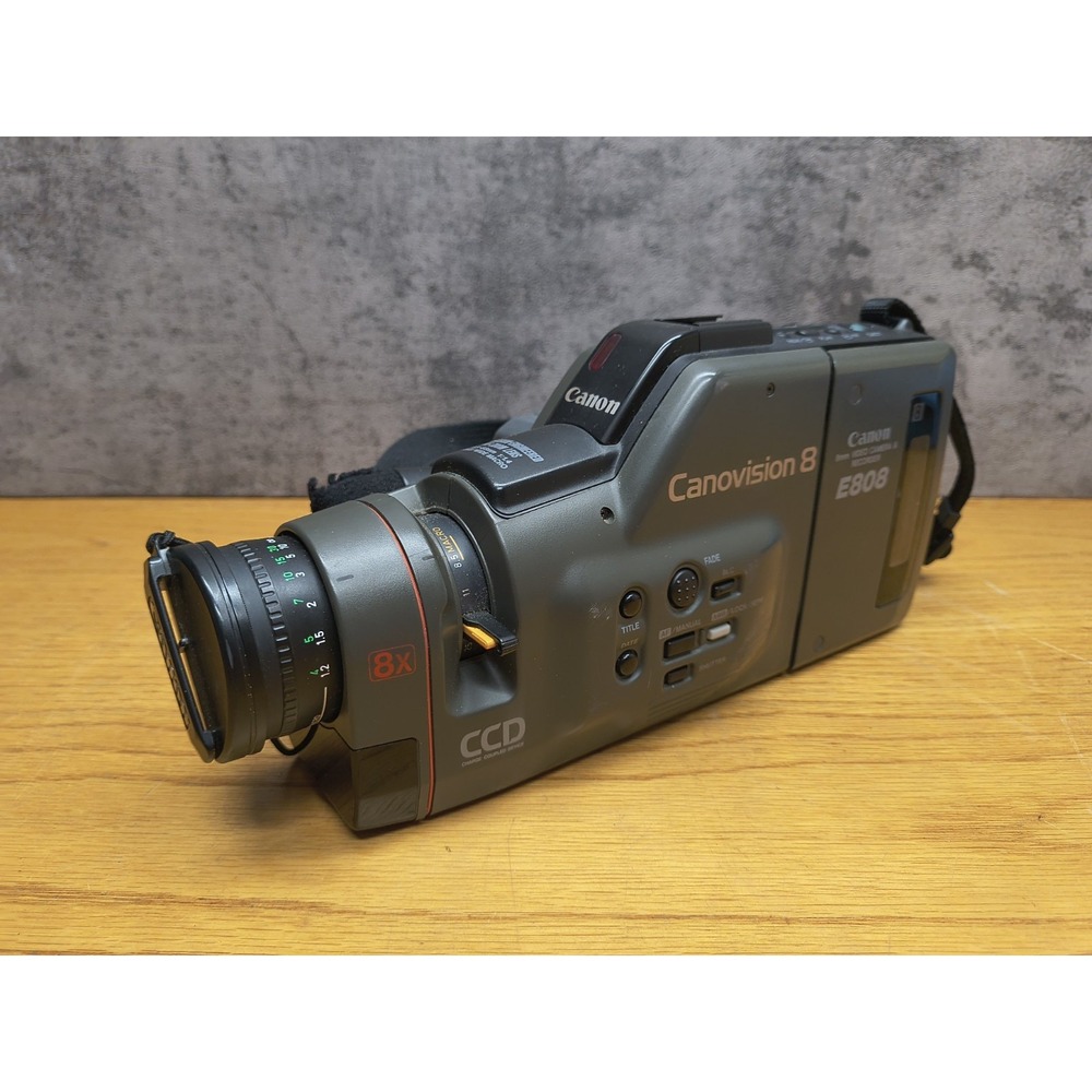 Canon E808 AF Zoom‎ Lens Camcorder Canovision 8, UNTESTED